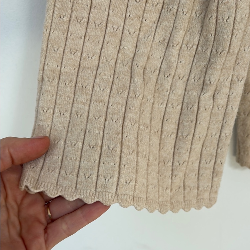 Zara Cozy Tan Knit Kids Bottoms and top - adorable set - Picture 5 of 6